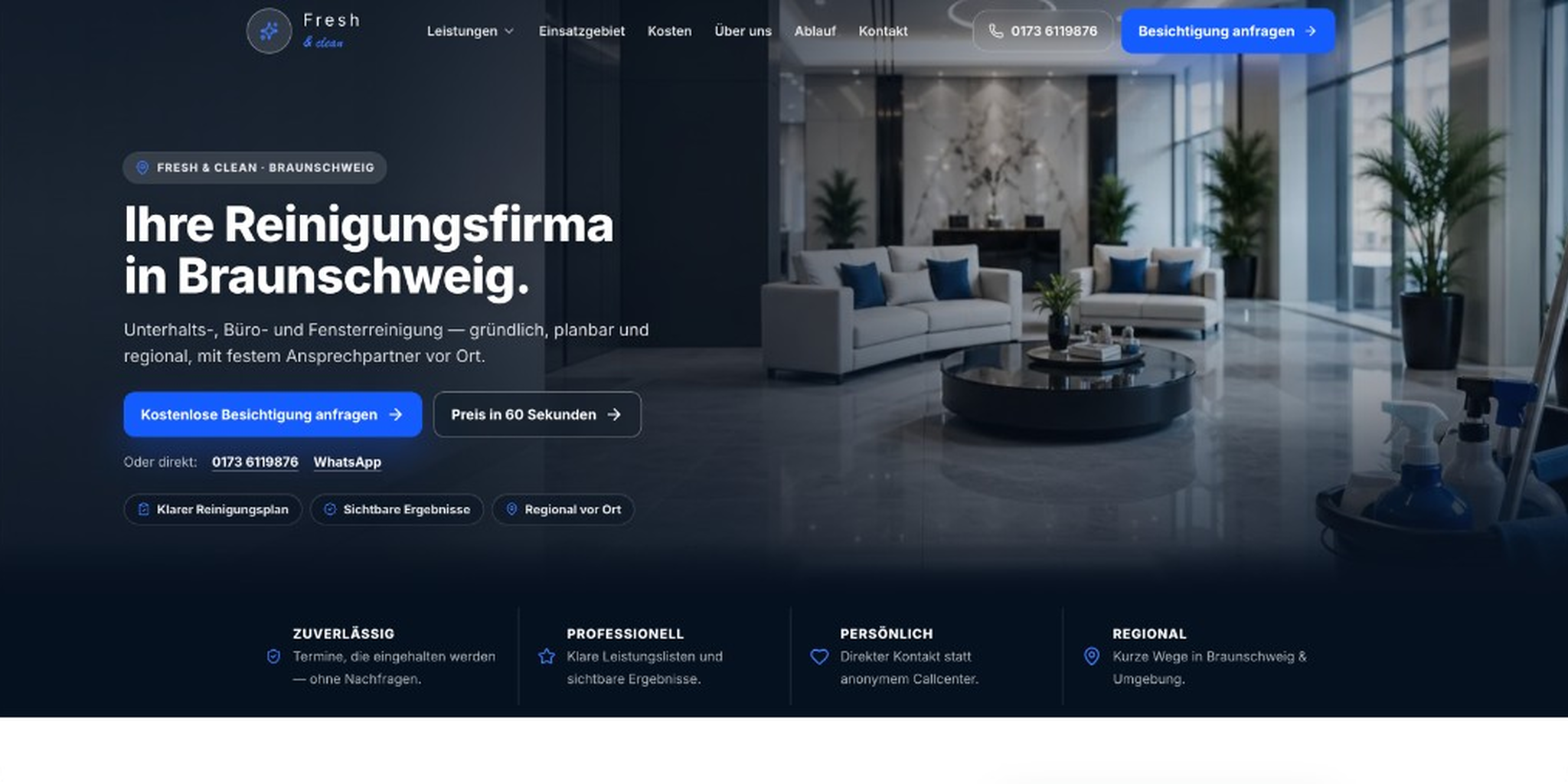 Fresh & Clean — Website
